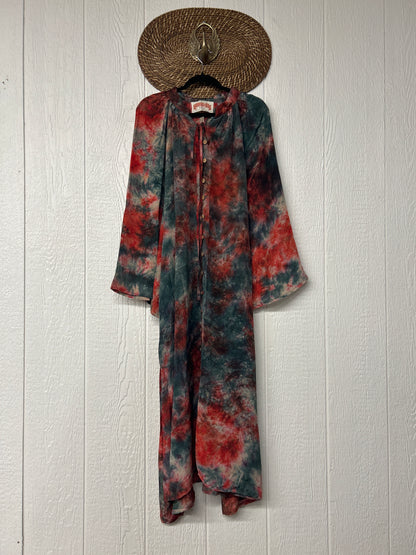 Crepe Sari Woodstock Duster Dress 0226 042