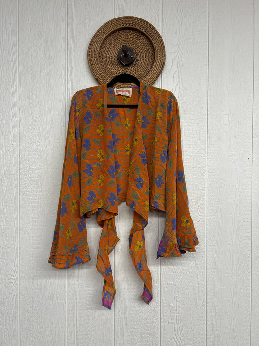 Crepe Sari Zeppelin Crop Shrug 0426 202