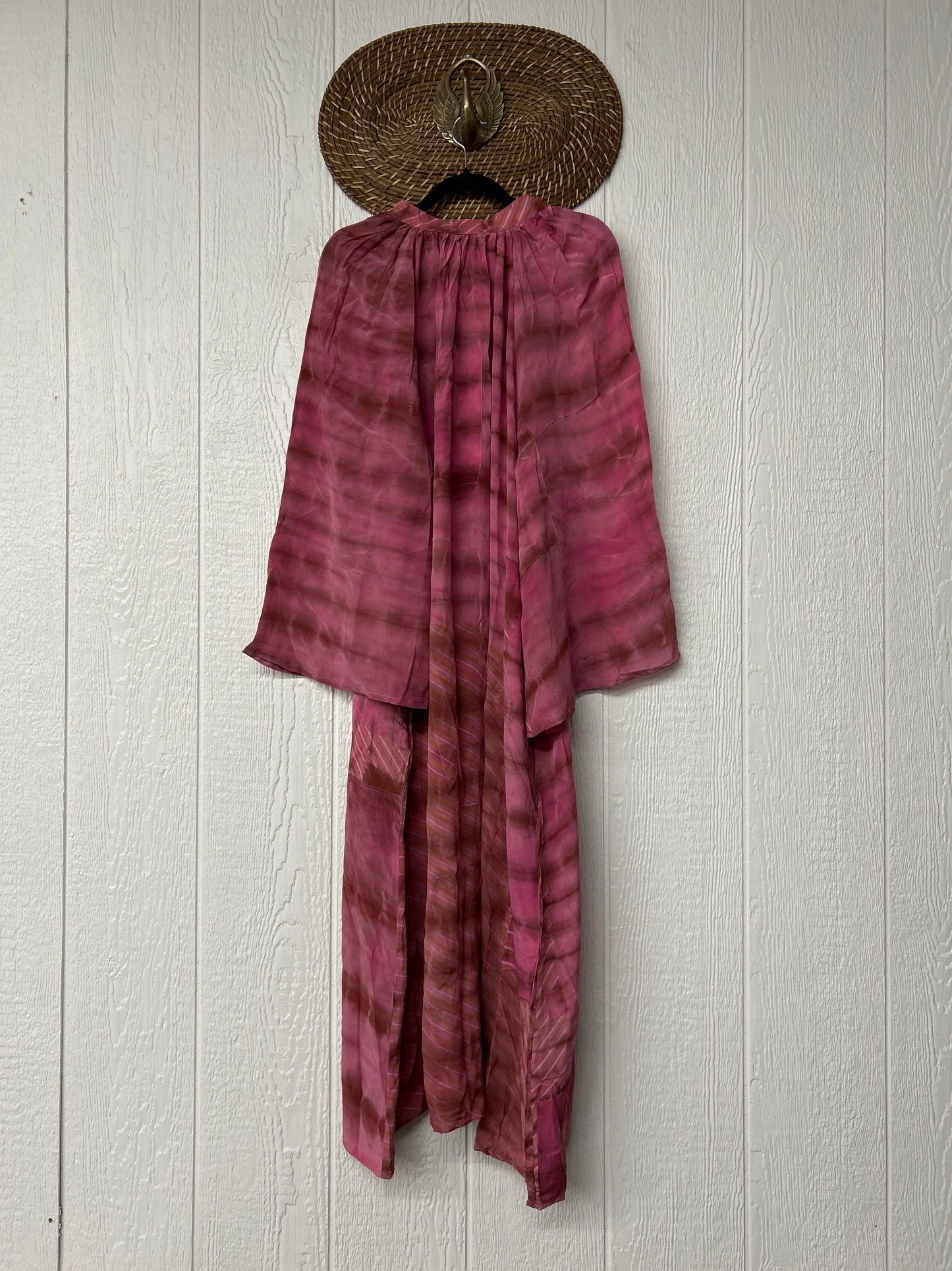 Crepe Sari Woodstock Duster Dress 0726 002