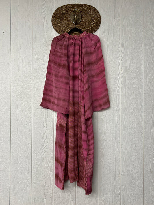 Crepe Sari Woodstock Duster Dress 0726 002