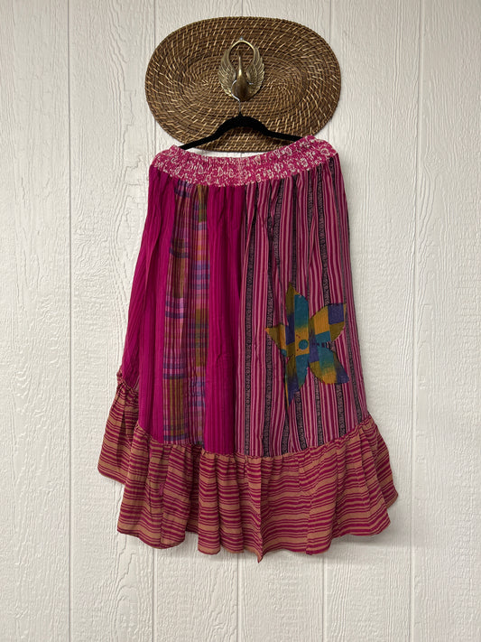 Crepe Sari Dahlia Skirt 1026 136
