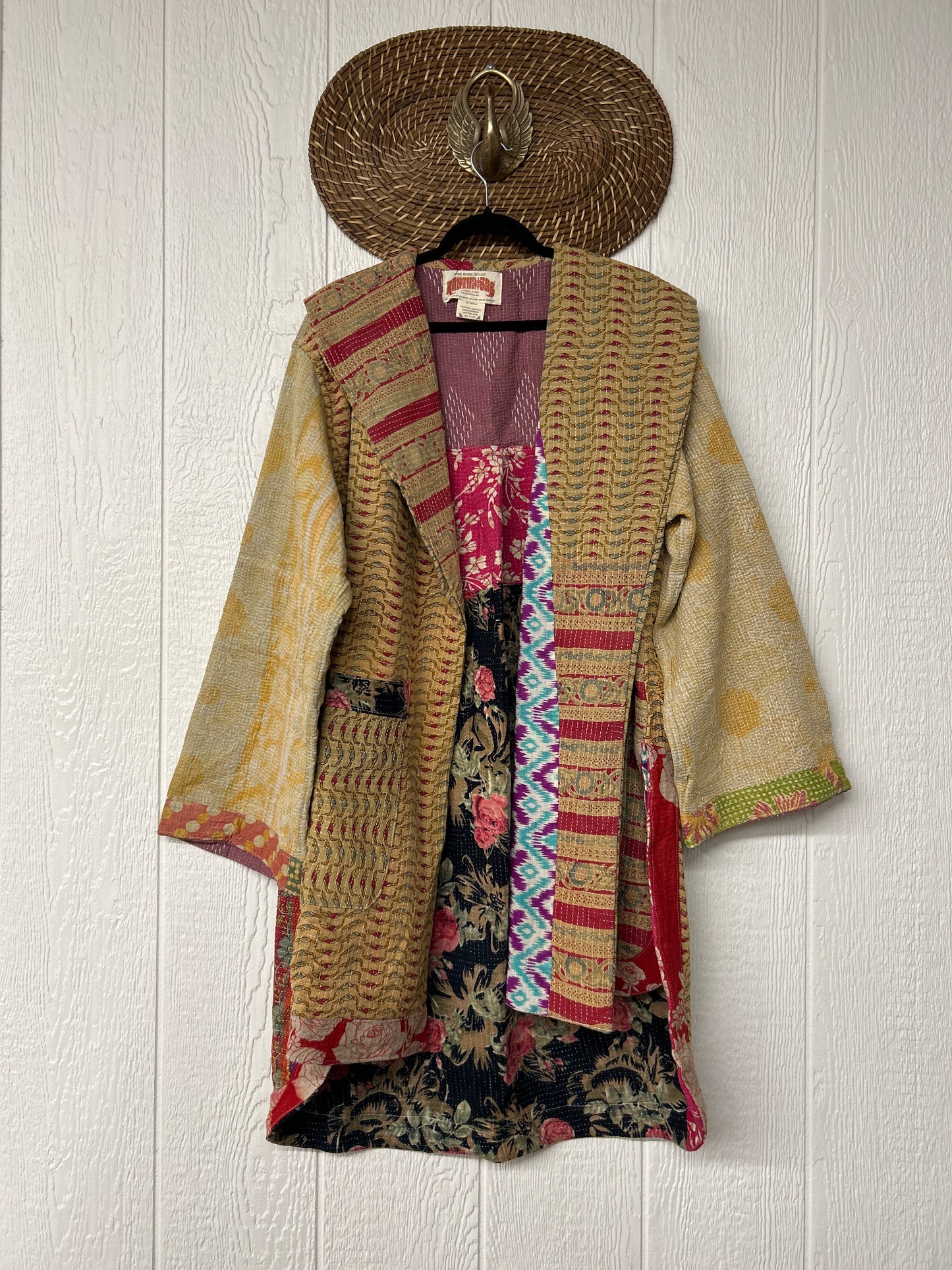 Fine Kantha Drifter Coat 1125 018