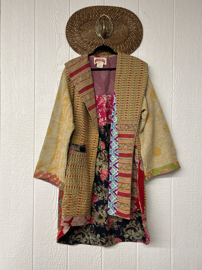 Fine Kantha Drifter Coat 1125 018