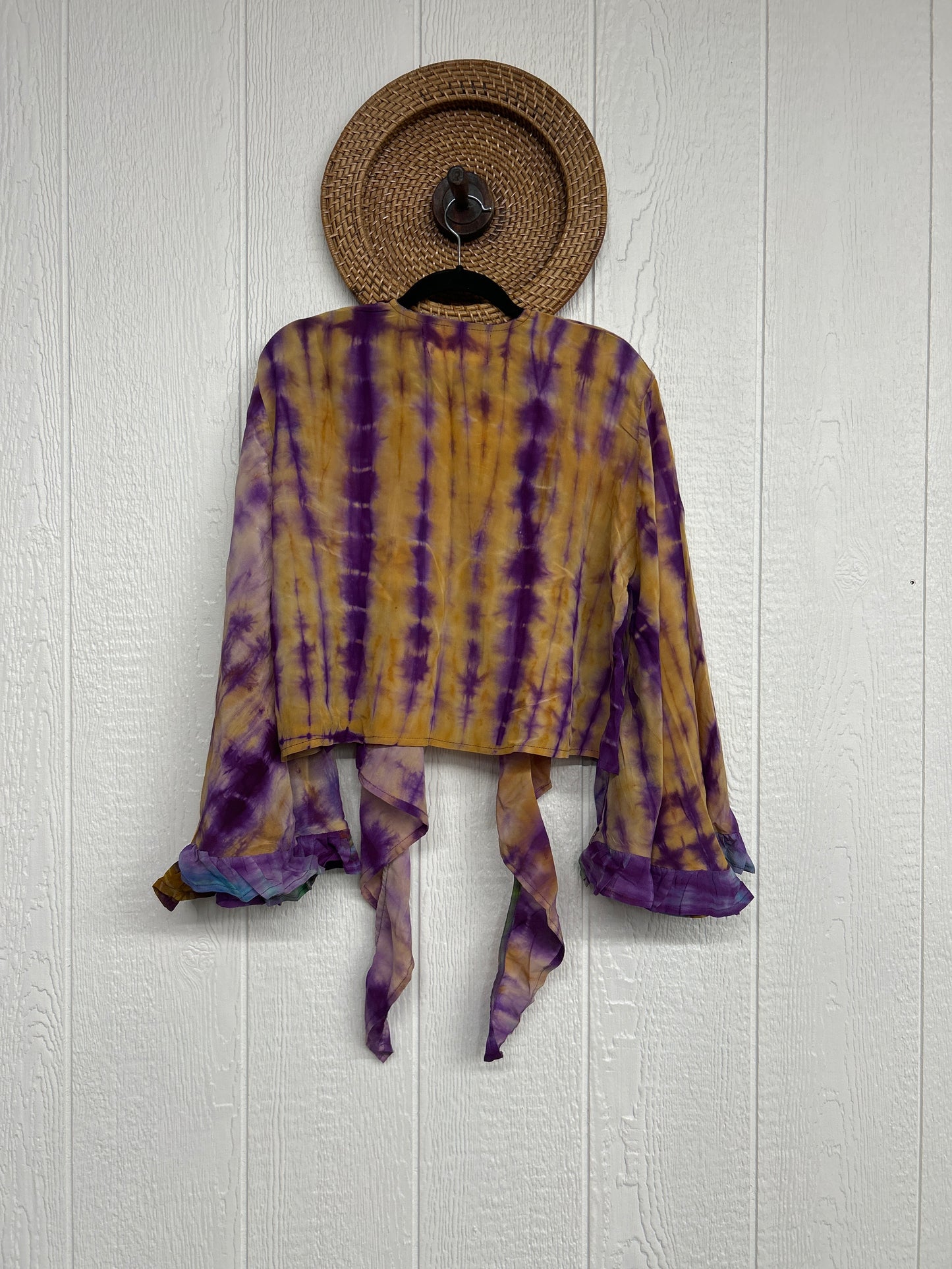 Crepe Sari Zeppelin Crop Shrug 0426 235