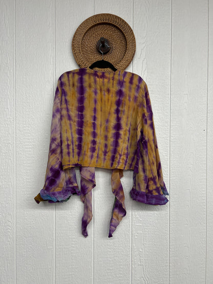 Crepe Sari Zeppelin Crop Shrug 0426 235