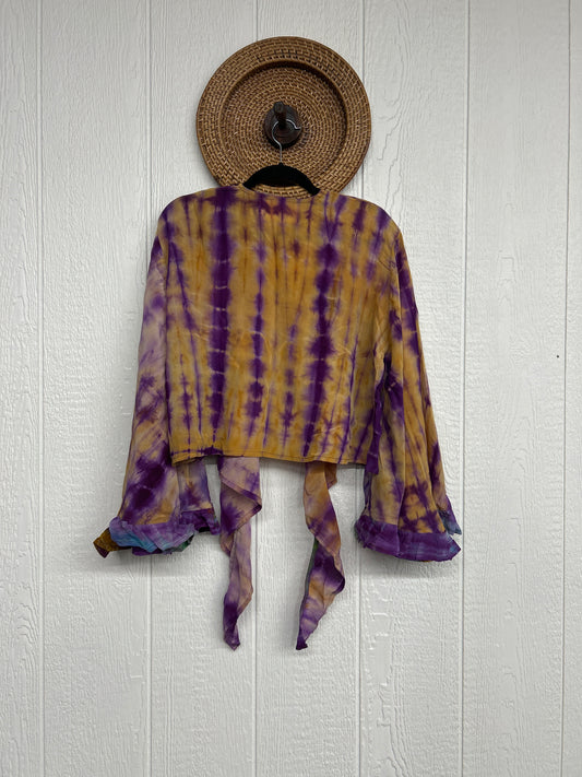 Crepe Sari Zeppelin Crop Shrug 0426 235