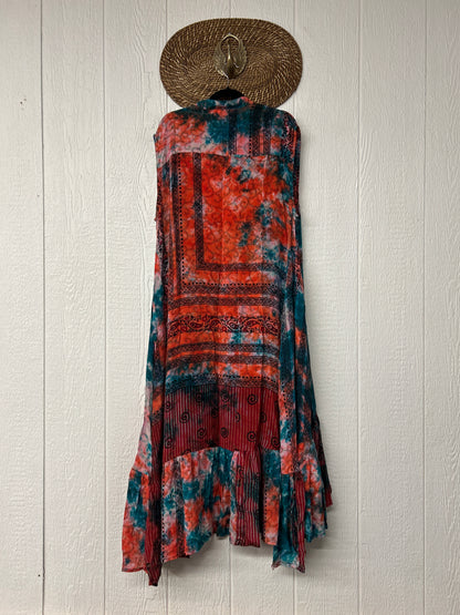 Crepe Sari Summer Dahlia Duster 0726 050