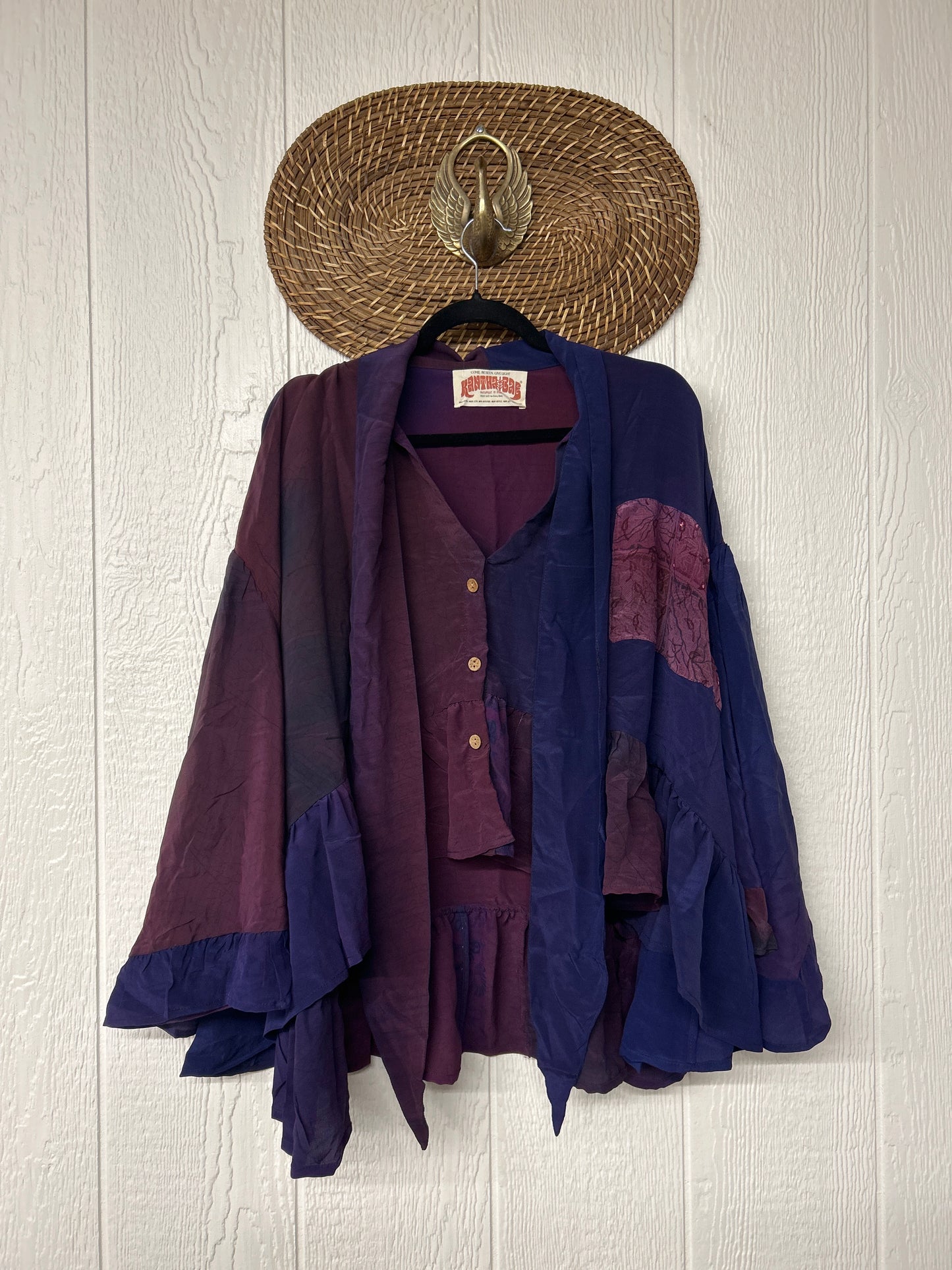 Crepe Sari Wild Rose Top 1225 155