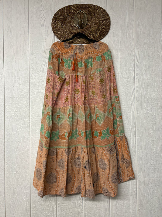 Pareo Kantha Lotus Maxi Skirt 0826 141