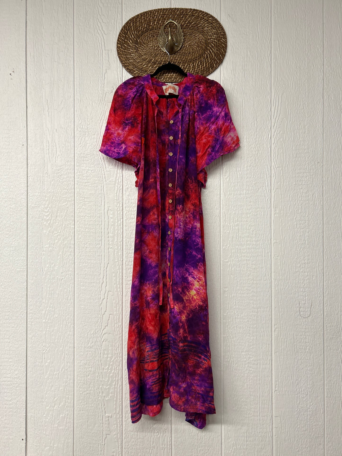 Crepe Sari Summer Woodstock Duster 0626 184