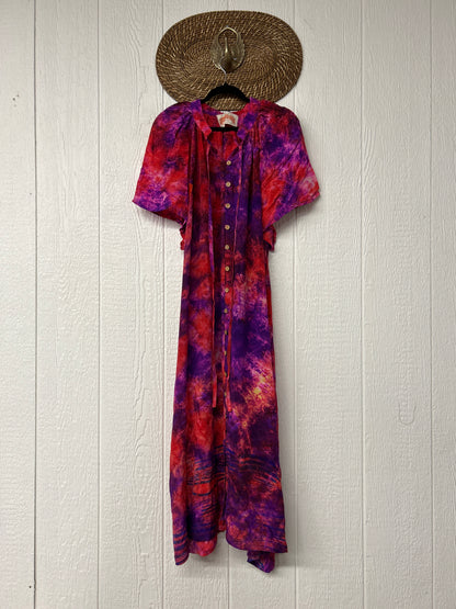 Crepe Sari Summer Woodstock Duster 0626 184