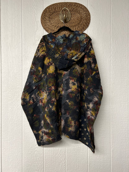 Aura Edit Fine Kantha Wanderlust Poncho 1026 013