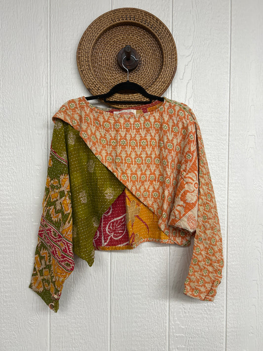 Pareo Kantha In Bloom Cropped Pullover 0326 090
