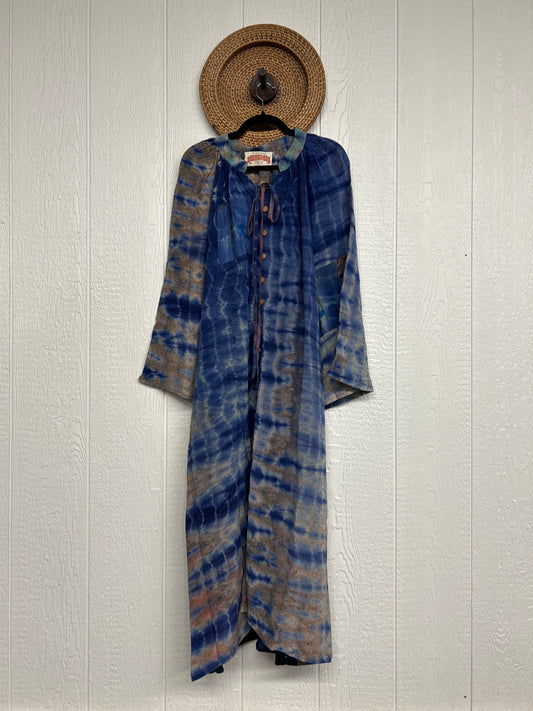 Crepe Sari Woodstock Duster Dress 0226 149