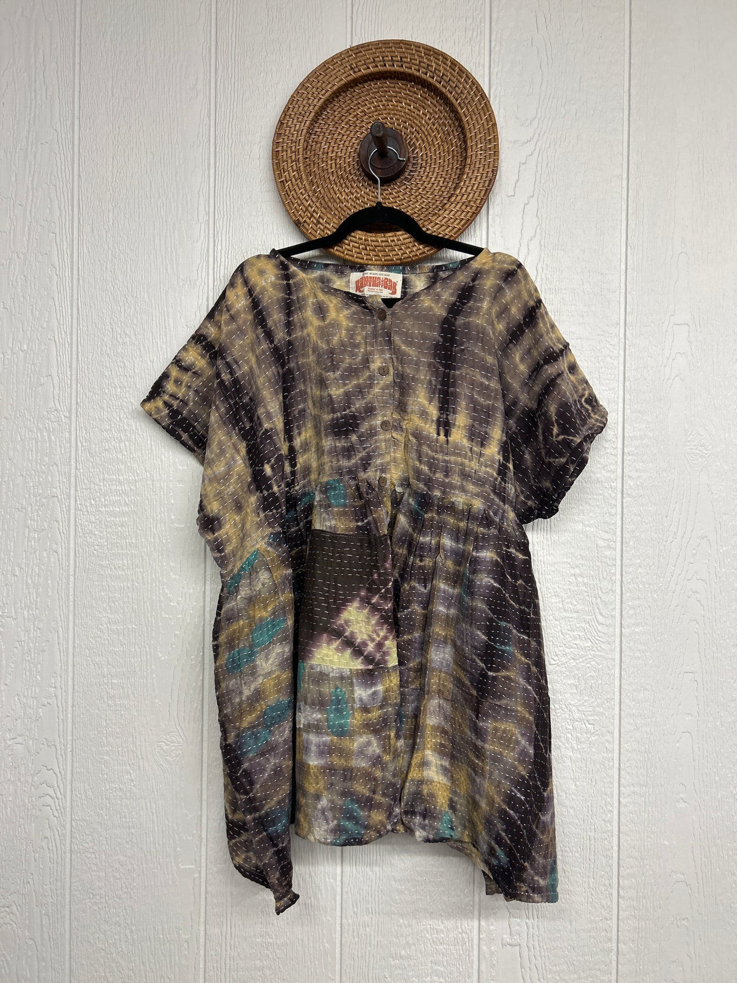 Pareo Kantha Daydreamer Button Down Mini  0526 036