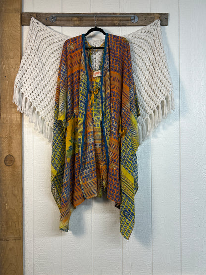 Crepe Sari Orchid Kimono 0626 263