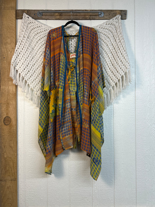 Crepe Sari Orchid Kimono 0626 263