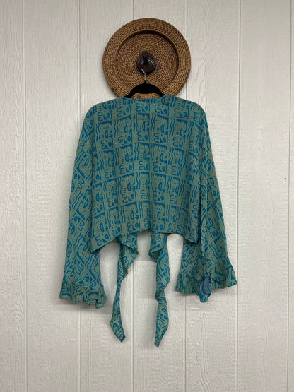 Crepe Sari Zeppelin Crop Shrug 0426 118
