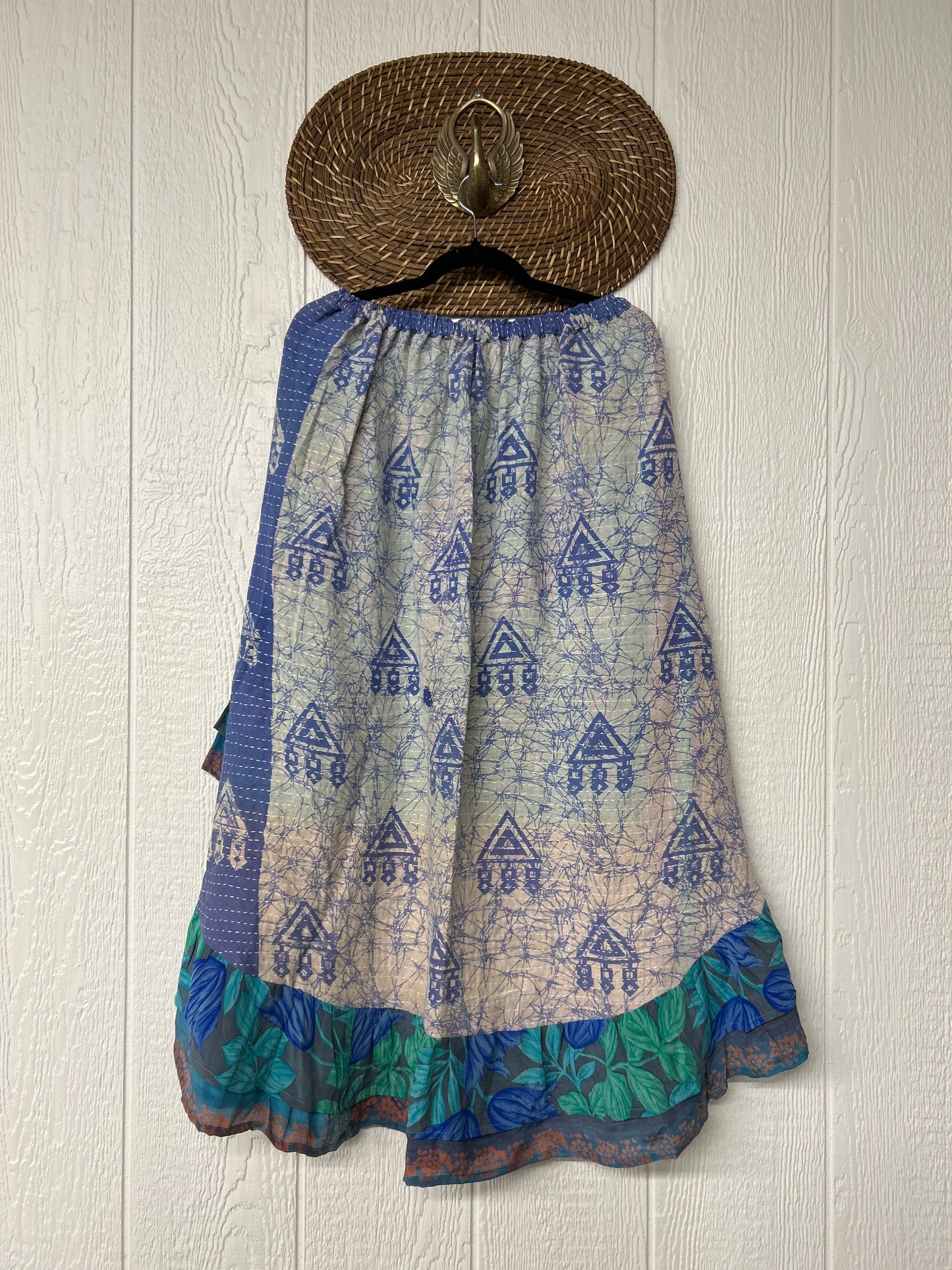 Pareo Kantha Wild Rose Skirt 0426 097