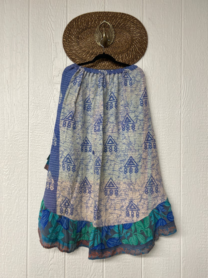 Pareo Kantha Wild Rose Skirt 0426 097