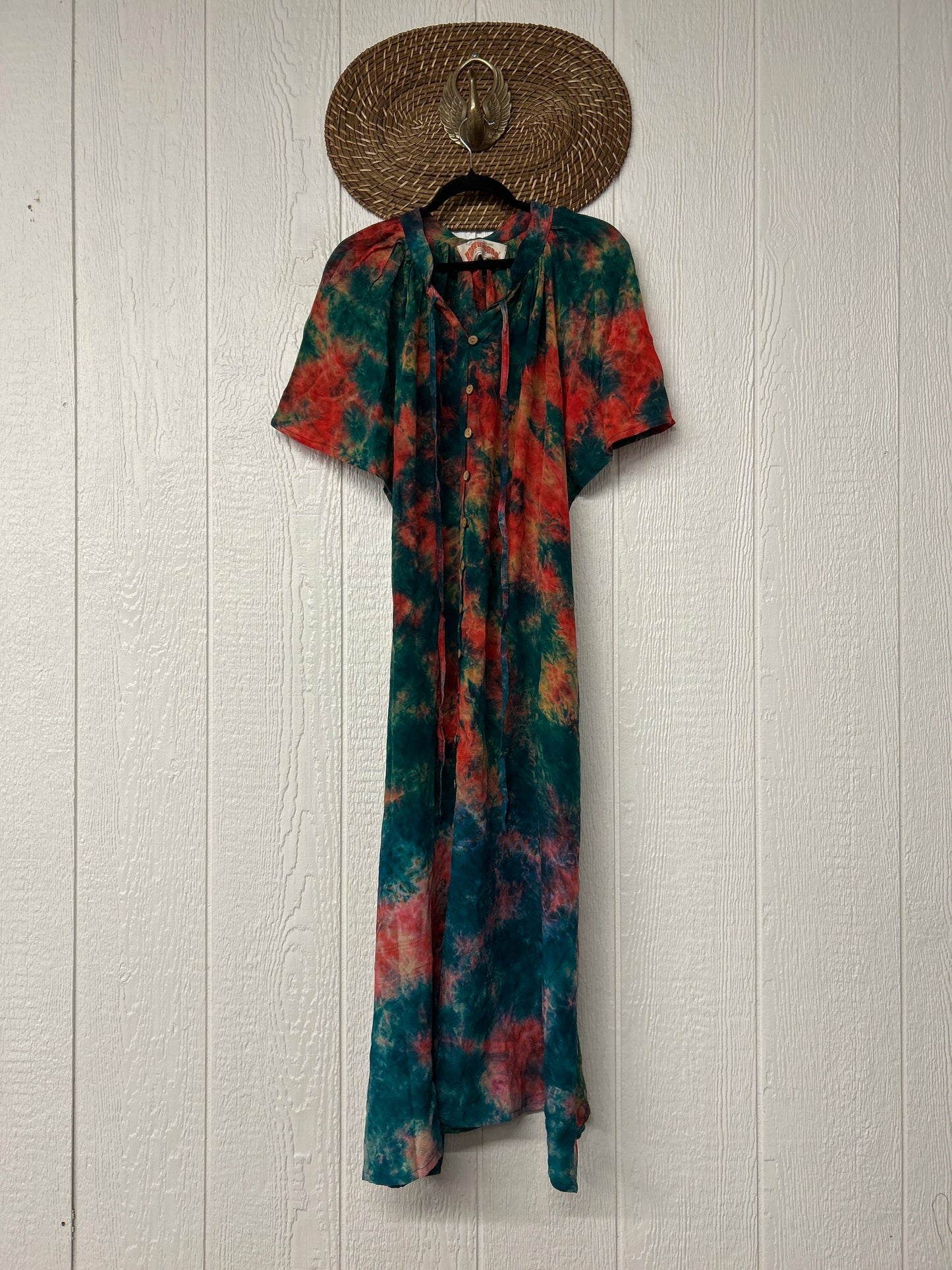 Crepe Sari Summer Woodstock Duster 0626 254
