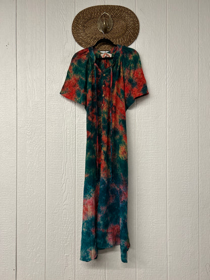 Crepe Sari Summer Woodstock Duster 0626 254