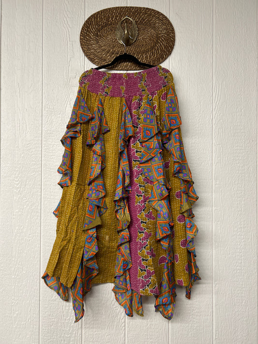 Pareo Kantha Willow Maxi Skirt 0826 142