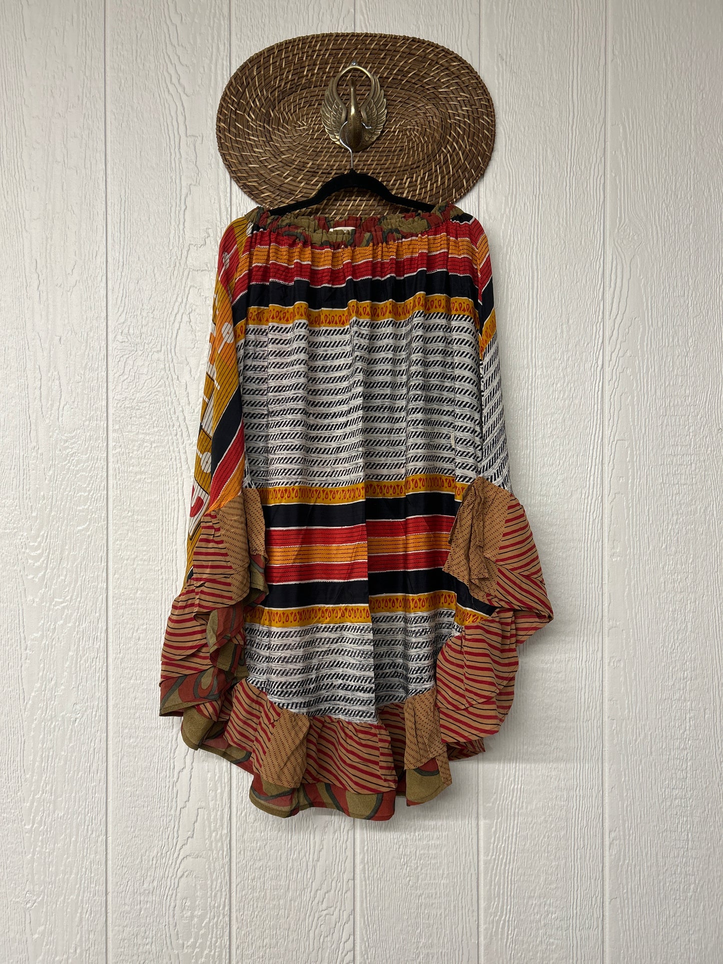 Crepe Wild Rose Skirt 1025 064