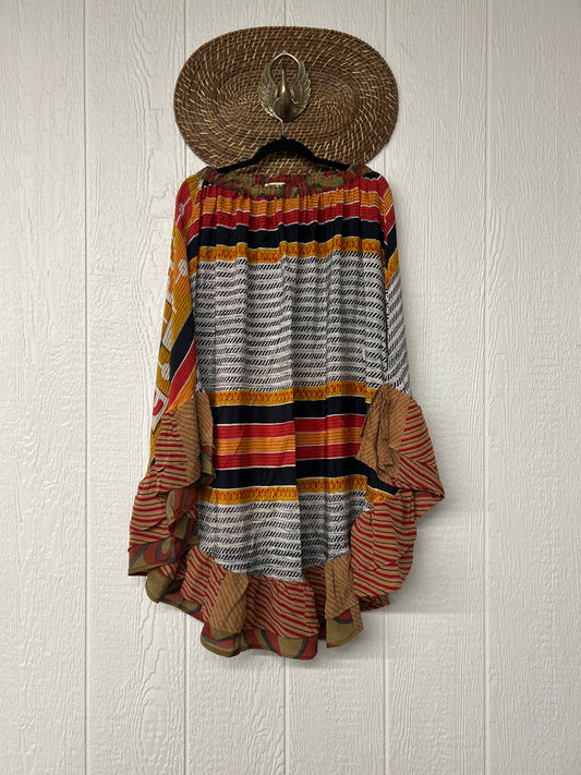 Crepe Wild Rose Skirt 1025 064