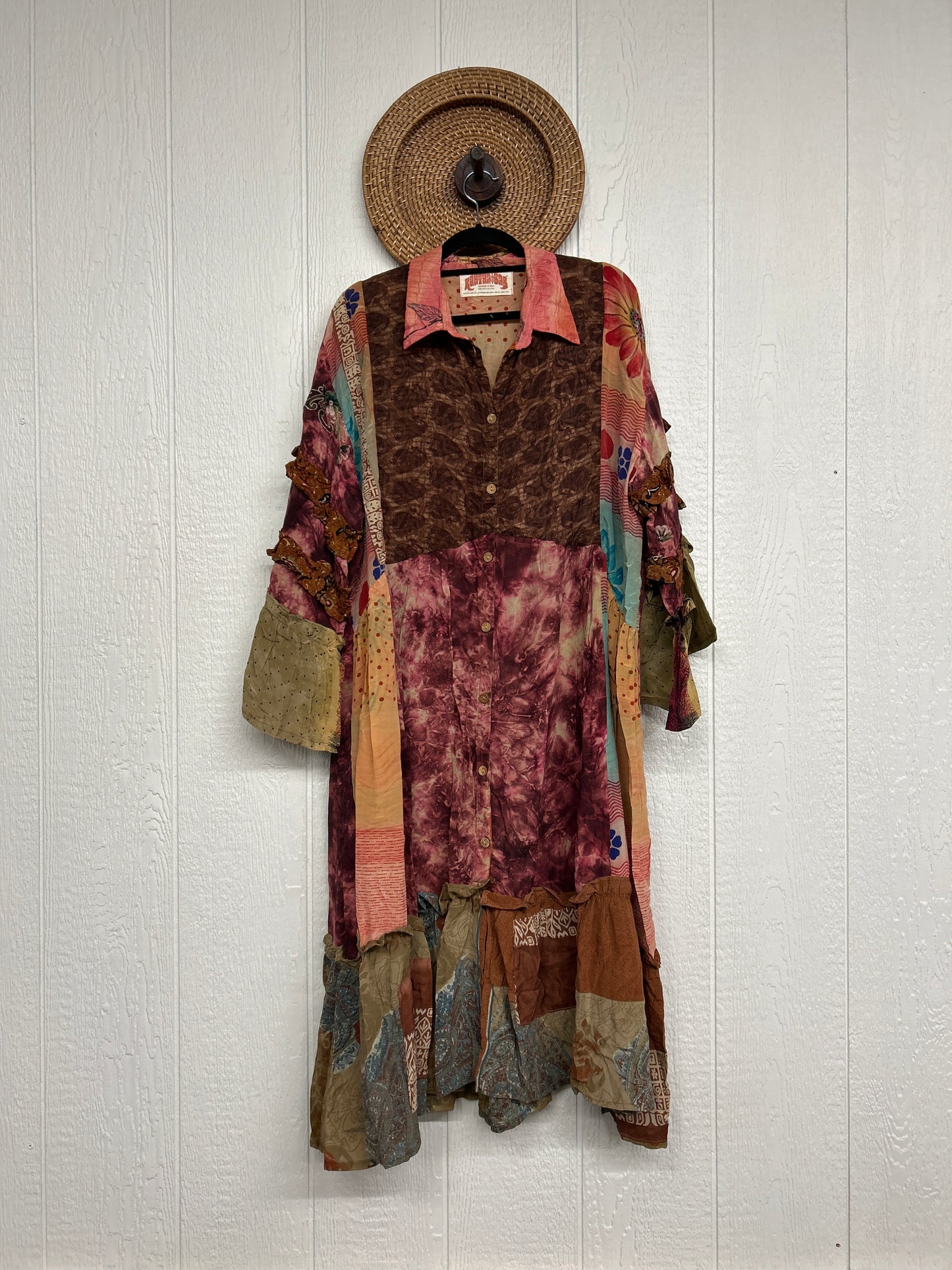 Crepe Sari Rhiannon Duster Dress 0226 186