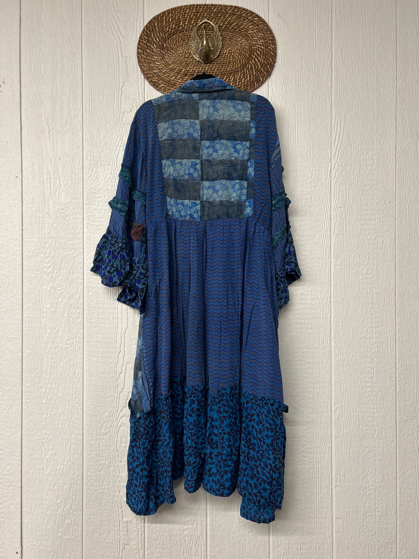 Crepe Sari Rhiannon Duster Dress 0226 029