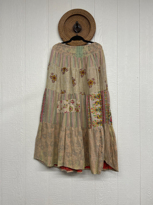 Pareo Kantha Lotus Maxi Skirt 0826 016
