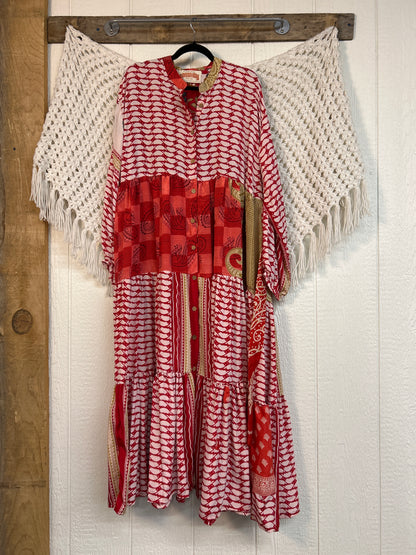 Rasgulla Sari Luminous Maxi Dress 0226 235