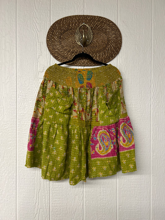 Pareo Kantha Meadow Skirt 0826 243