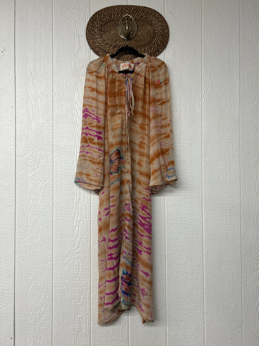 Crepe Sari Woodstock Duster Dress 0226 109