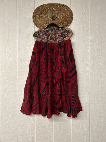 Crepe Sari Inner Peace Wrap Skirt 0626 107