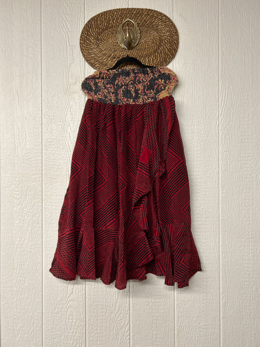 Crepe Sari Inner Peace Wrap Skirt 0626 107