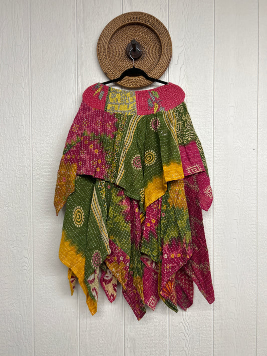 Pareo Kantha Pixie Skirt 0426 108