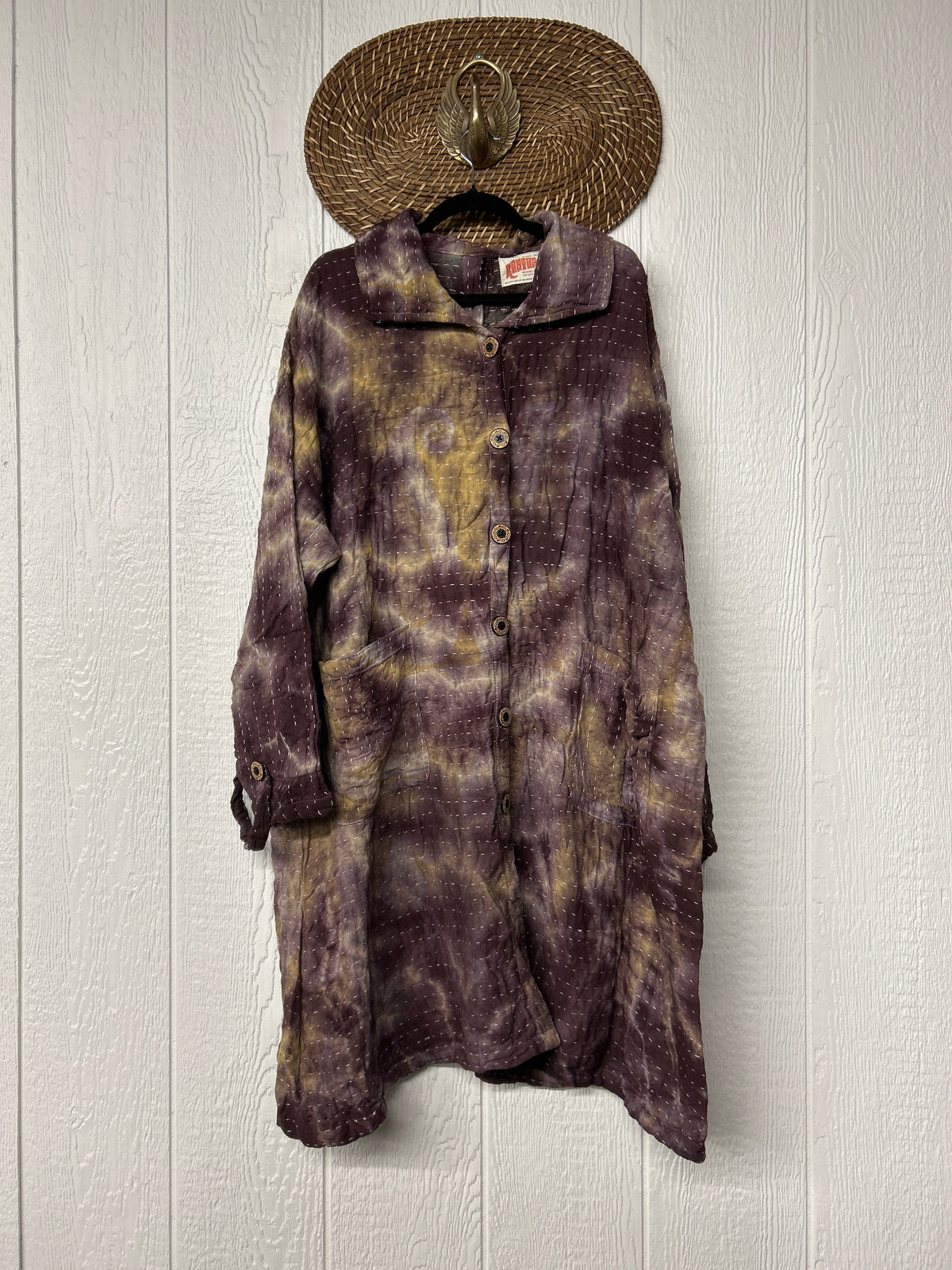 Aura Edit Koverlet Button Down Trench Coat 1026 037
