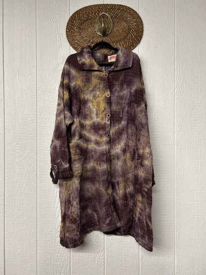 Aura Edit Koverlet Button Down Trench Coat 1026 037