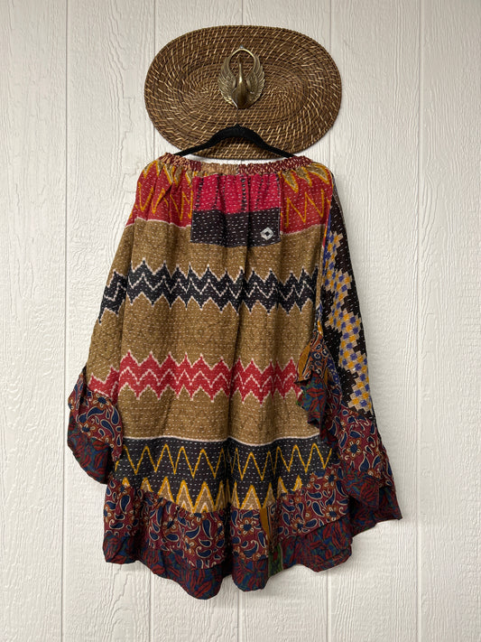Pareo Kantha Wild Rose Skirt 0426 042
