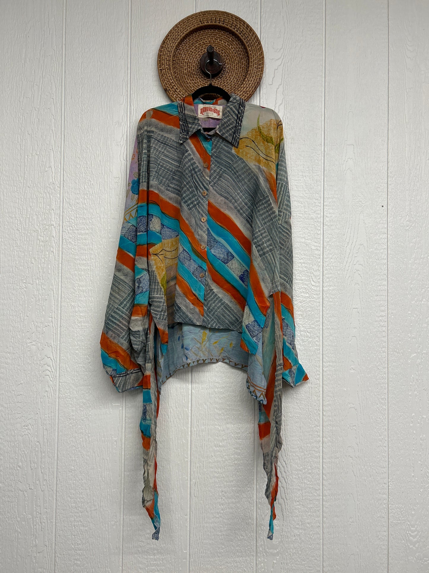 Crepe Sari Nirvana Button Down 1125 264