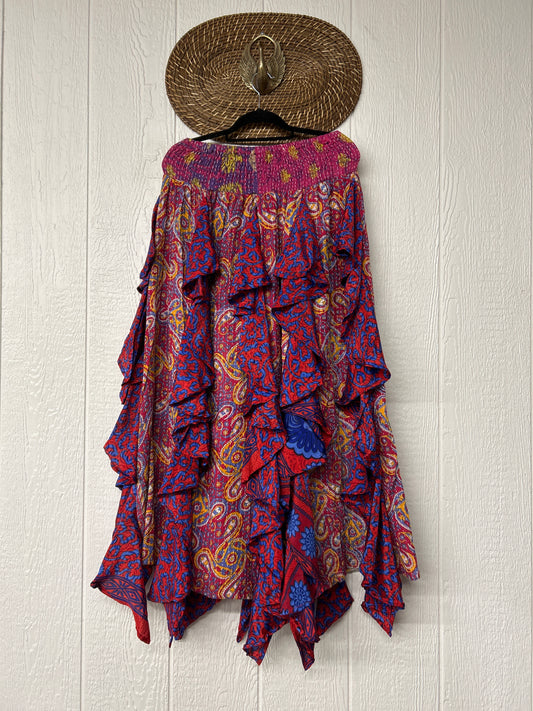 Pareo Kantha Willow Maxi Skirt 0826 246
