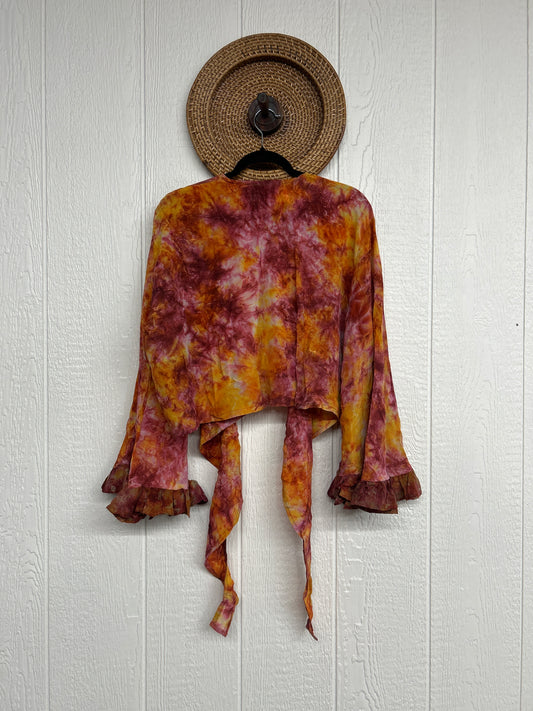 Crepe Sari Zeppelin Crop Shrug 0426 194