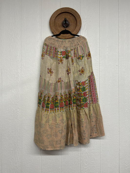 Pareo Kantha Lotus Maxi Skirt 0826 016