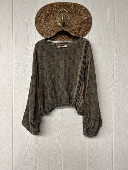 Crepe Sari Luna Crop Top 0126 235