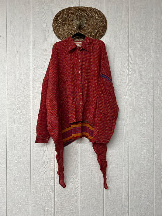 Crepe Sari Nirvana Button Down 1125 009