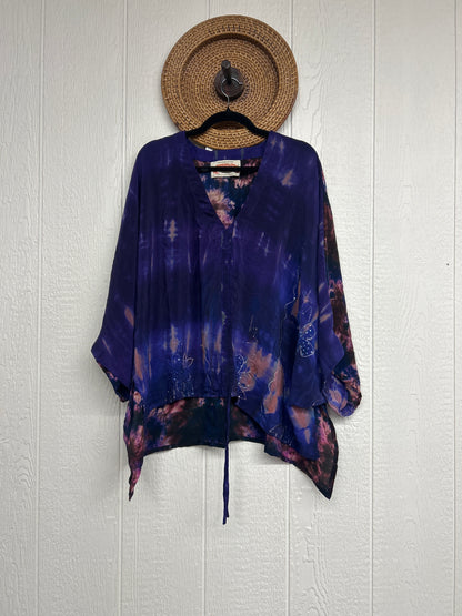 Crepe Sari Hi Lo Butterfly Top 0726 112