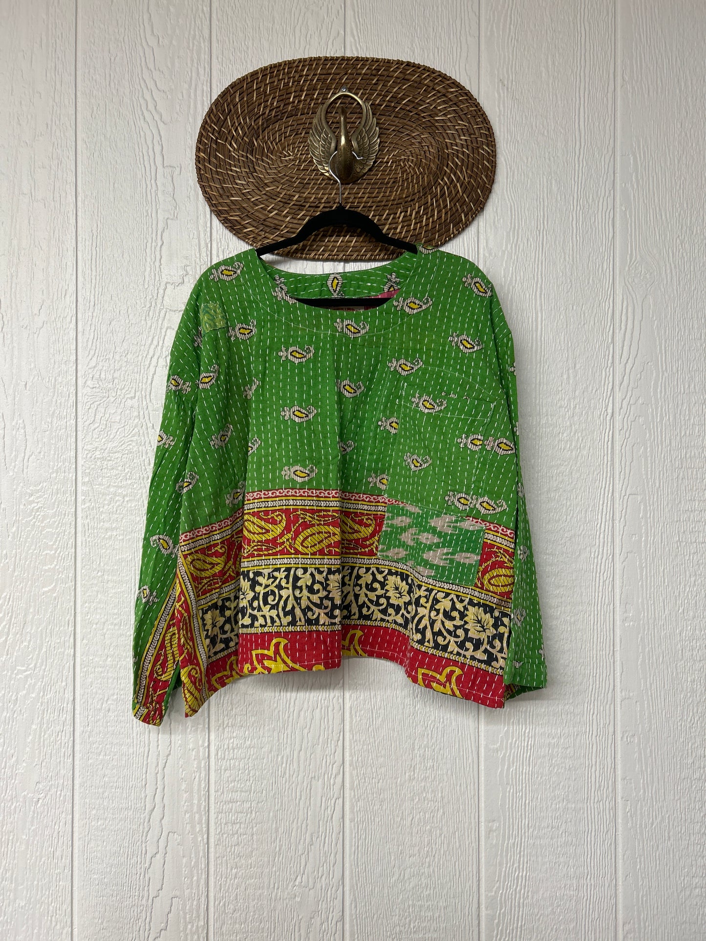 Pareo Kantha Wanderer Pocket Crop Top 0226 120