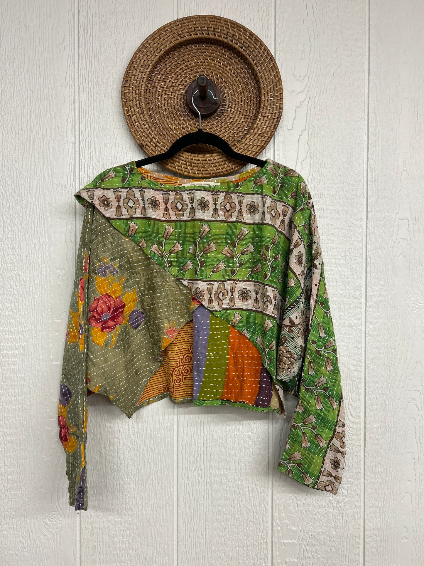 Pareo Kantha In Bloom Cropped Pullover 0326 017